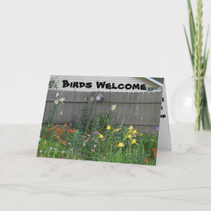 Birds Welcome Card