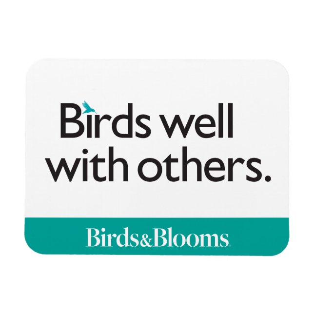 Birds Well with Others Magnet (Horizontal)