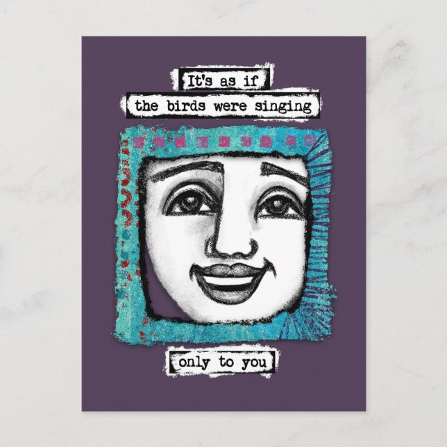 Birds Were Singing Postcard (Front)