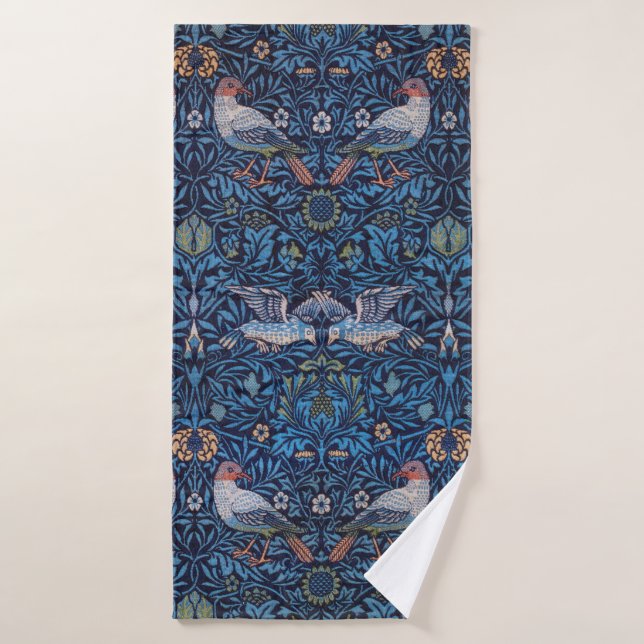 Birds, William Morris Bath Towel (Bath Towel)