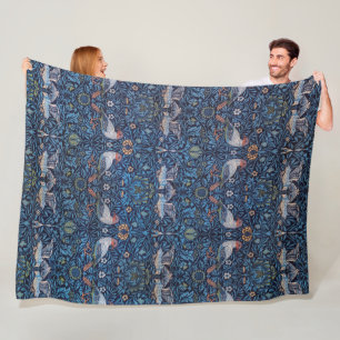 Birds, William Morris Fleece Blanket