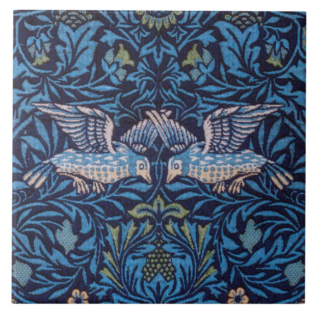 Birds, William Morris Tile (Front)