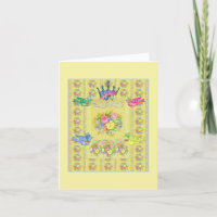 Birds with Crown on Yellow Gold