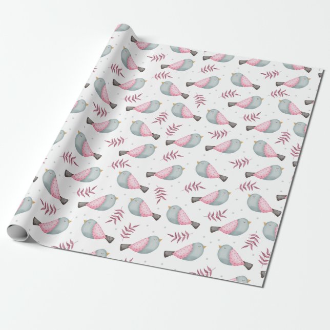 Birds Wrapping Paper (Unrolled)