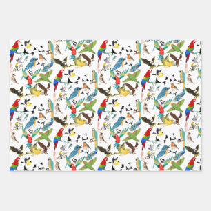 Birds Wrapping Paper Sheet