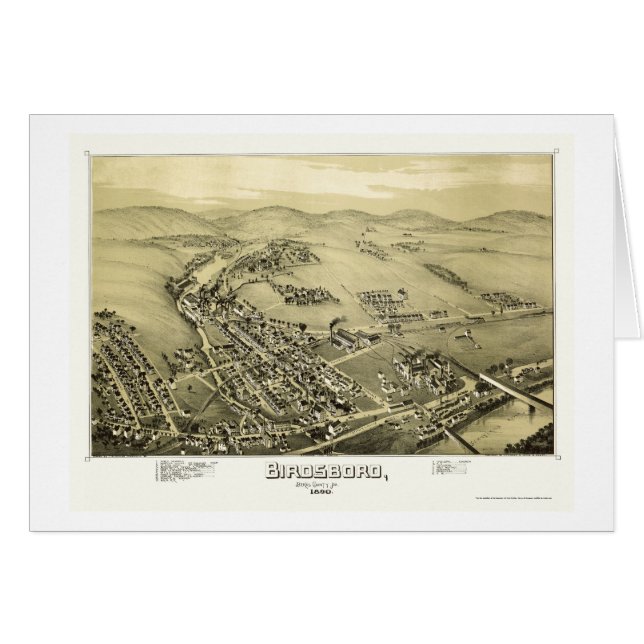 Birdsboro, PA Panoramic Map - 1890 (Front Horizontal)