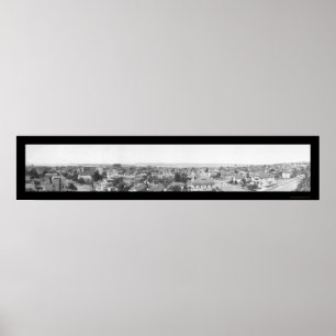 Birdseye San Diego CA Photo 1908 Poster