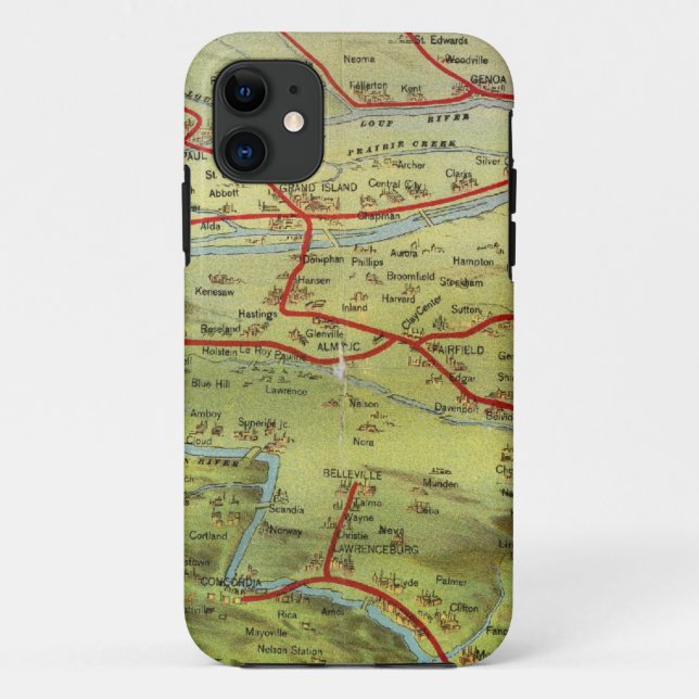 Birdseyes View Great Plains Case-Mate iPhone Case (Back)