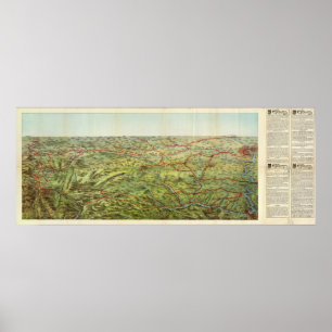 Birdseyes View Great Plains Poster