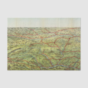 Birdseyes View Great Plains Tissue Paper