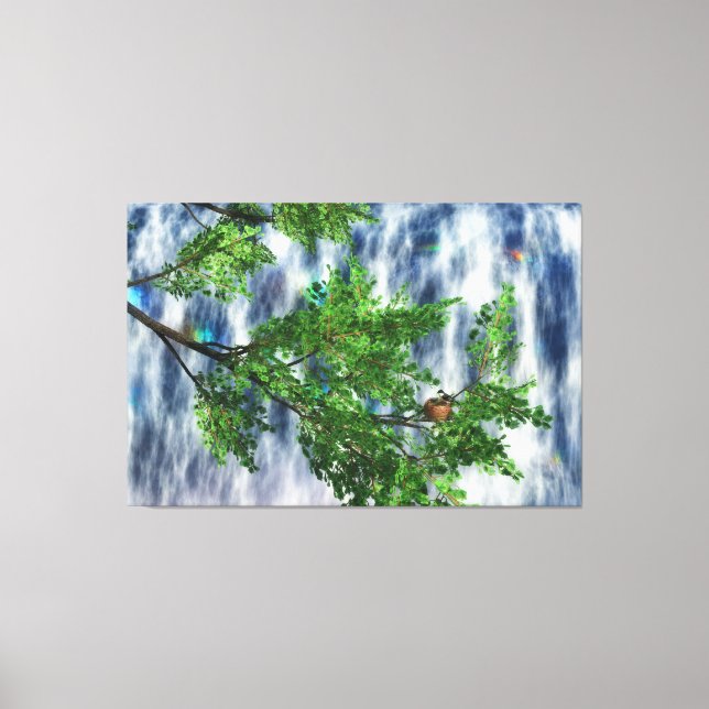 Birdsnest Falls Canvas Print (Front)
