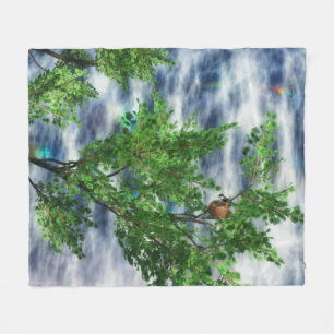 Birdsnest Falls Fleece Blanket