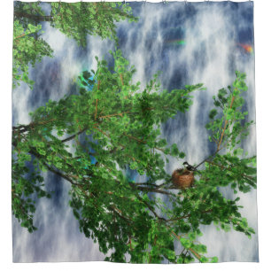 Birdsnest Falls Shower Curtain