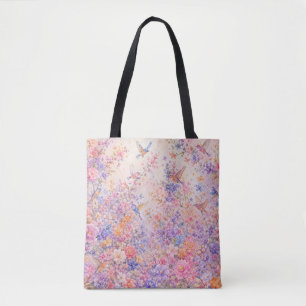Birdsong Among Blossoms Tote Bag