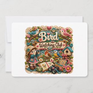 Birdwatcher Club Meeting Wildlife Invitation