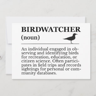 Birdwatcher Definition Observation Identification Invitation