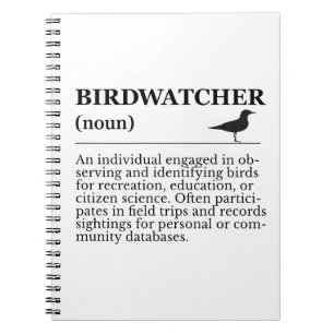 Birdwatcher Definition Observation Identification Notebook