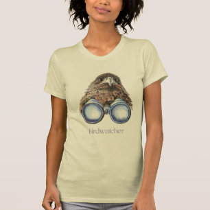Birdwatcher Hawk Bird Watching You Humour T-Shirt
