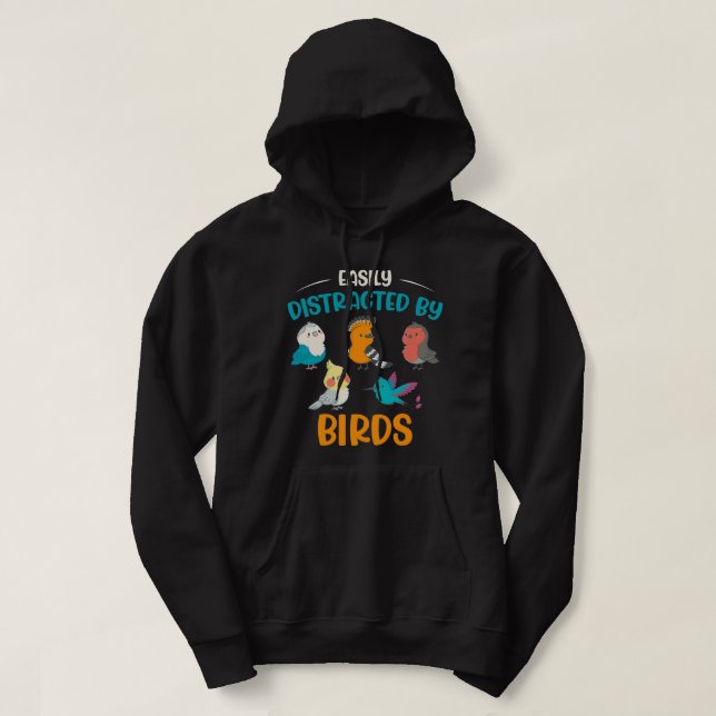 Birdwatchers Gifts Kids Cute Birding Birder Bird W Hoodie (Design Front)
