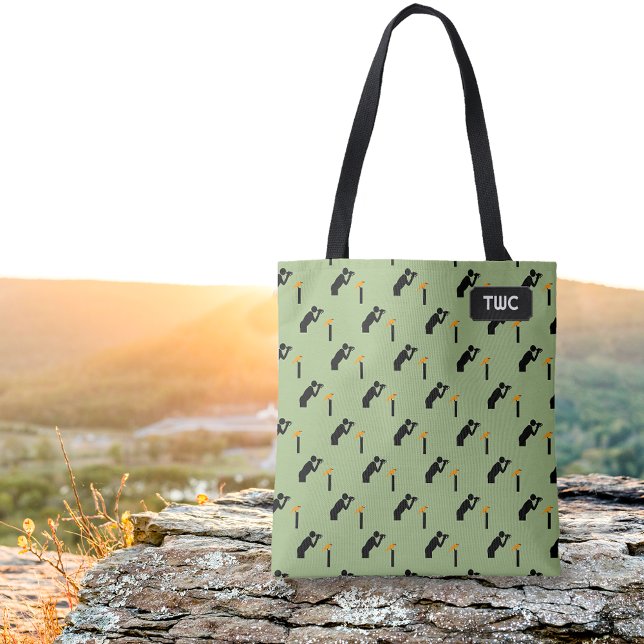 Birdwatchers - Ornithologist & Bird - own initials Tote Bag (Creator Uploaded)
