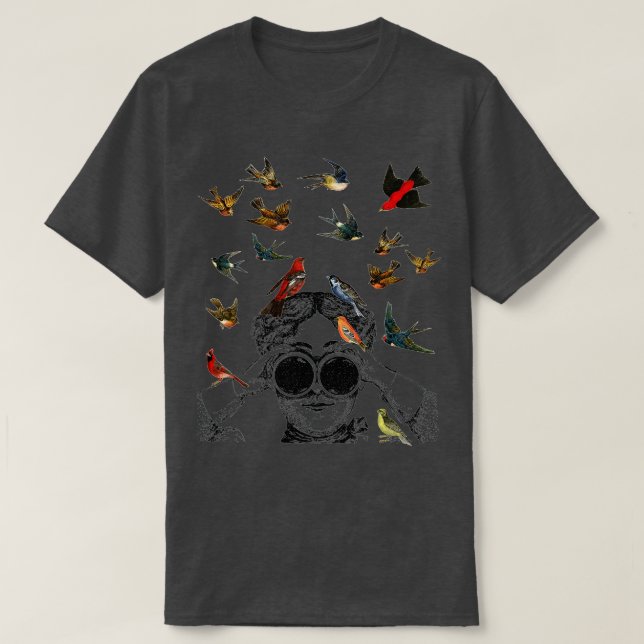 Birdwatching gifts ornithologist twitcher Bird lov T-Shirt (Design Front)