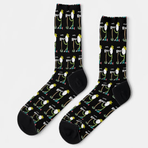 Birdwatching Stickman Socks