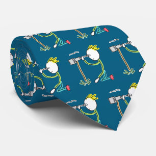 Birdwatching Stickman Tie