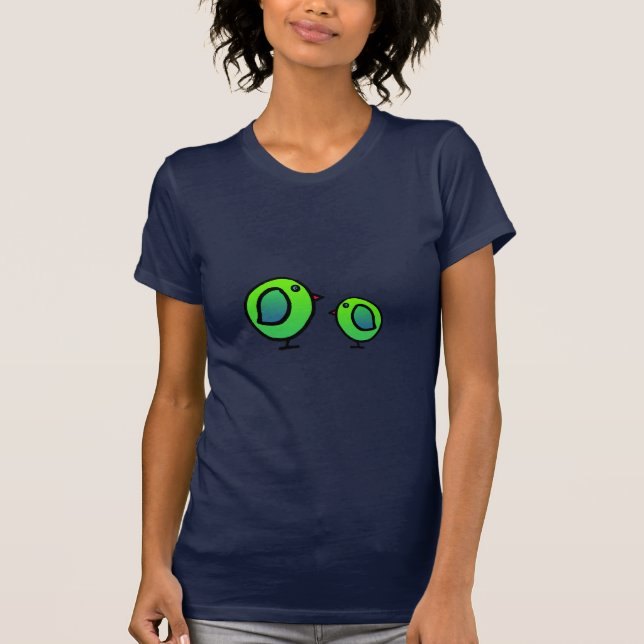 Birdy Sheer V-Neck T-Shirt (Front)