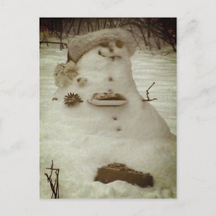 Birdy the Snowman Postcard
