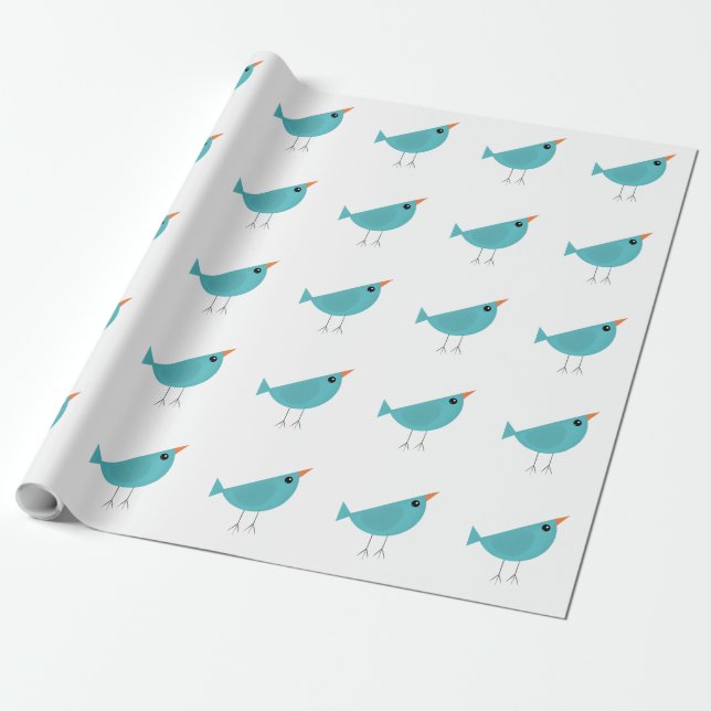 Birdy  wrapping paper (Unrolled)