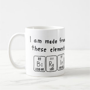 Birgir periodic table name mug