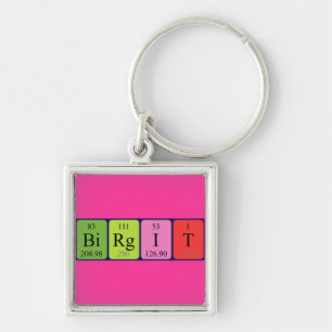 Birgit periodic table name keyring