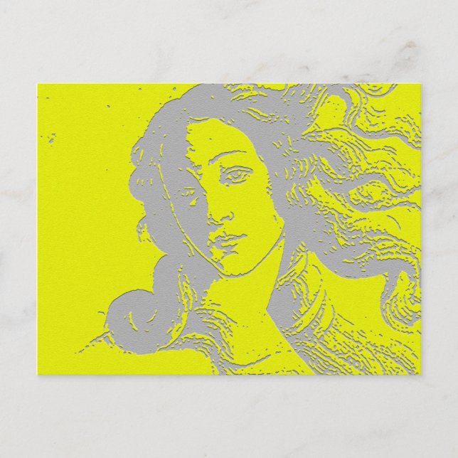 Birh of Venus, Goddess, Alternative Postcard (Front)