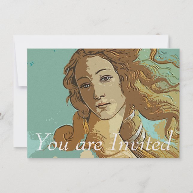 Birh of Venus, Goddess Invitation (Front)