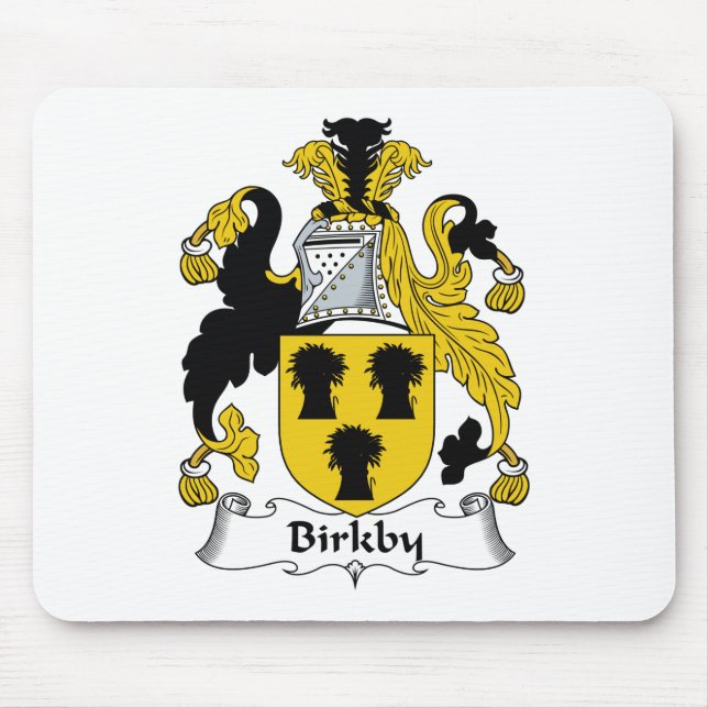 Birkby Family Crest Mouse Pad (Front)