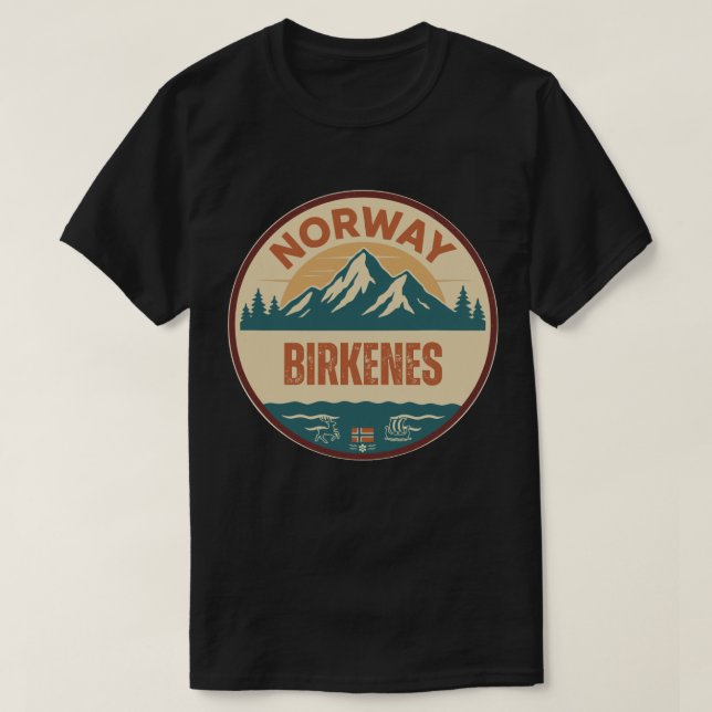 Birkenes, Norge Norway T-Shirt (Design Front)