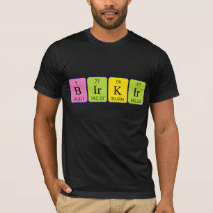 Birkir periodic table name shirt