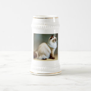 Birman Cat  Beer Stein