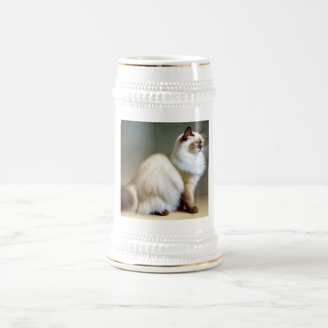 Birman Cat  Beer Stein (Center)