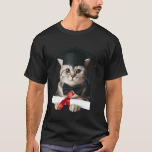 Birman Cat Graduation Ceremony Cap Graduate Diplom T-Shirt