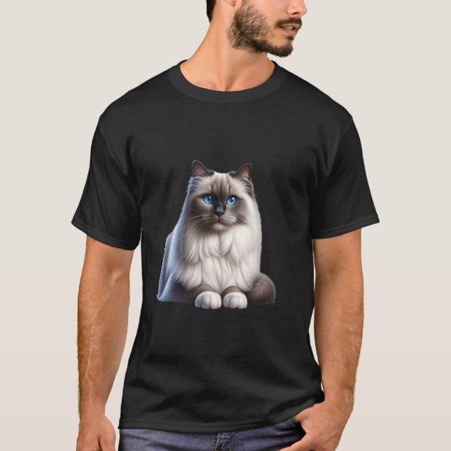 Birman Cat Shirt Cat Face Cute Cat Lover Cat Mum D (Front)