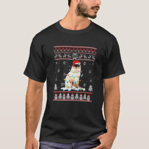 Birman Cat Ugly Christmas Lights  Cat  Xmas T-Shirt
