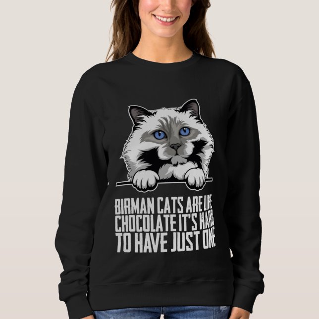 Birmans  Birman cat  Birman mom  2 Sweatshirt (Front)