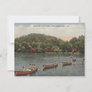 Birmingham AL Camp Cosby 1940s Vintage Postcard