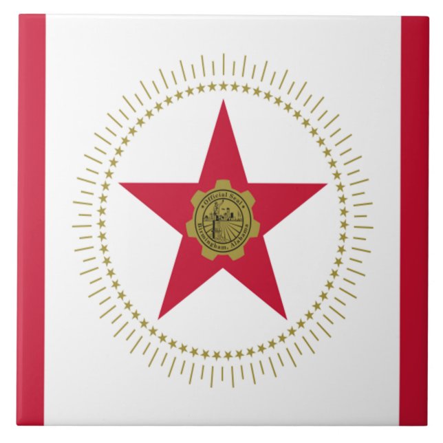 Birmingham (Alabama) city flag Tile (Front)
