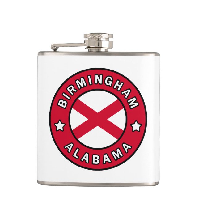 Birmingham Alabama Hip Flask (Front)