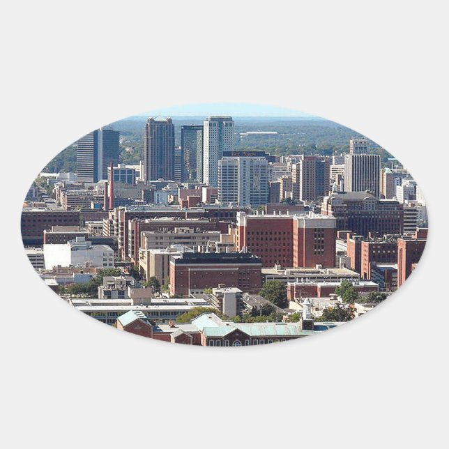 Birmingham, Alabama Oval Sticker (Front)
