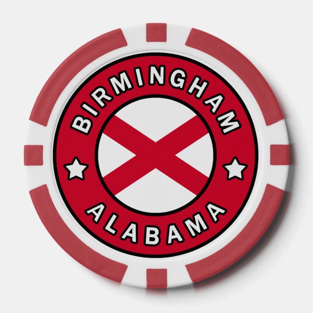 Birmingham Alabama Poker Chips (Front)
