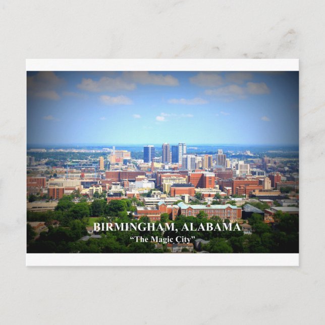 Birmingham, Alabama Skyline Postcard (Front)
