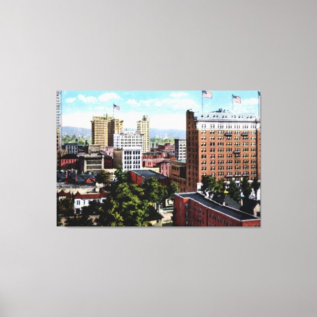 Birmingham Alabama Skyline View Canvas Print (Front)